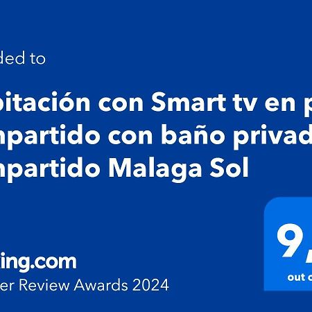 Habitacion Con Smart Tv En Piso Compartido Con Bano Privado O Compartido Malaga Sol Esterno foto